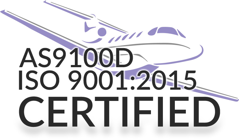 AS9100 ISO 9001 Certified Logo